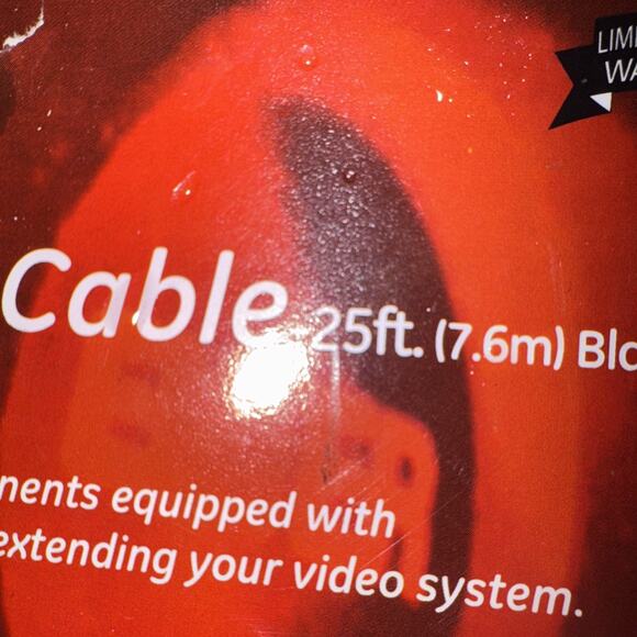 General Electric 25ft Plug RG59/U Coax Cable F-type Connections NEW - Picture 3 of 3